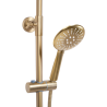 Rea zestaw natryskowo-wannowy z termostatem Lungo złoty szczotkowany