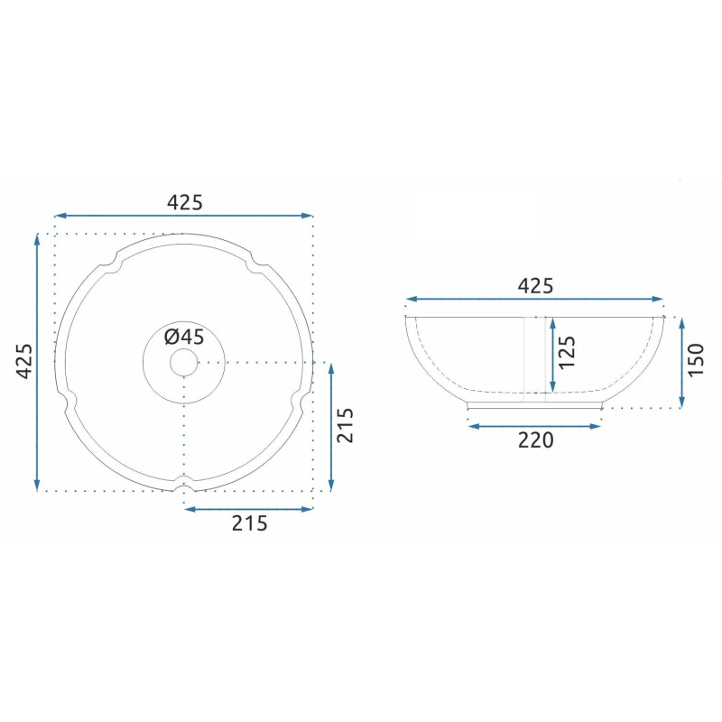 Rea umywalka nablatowa Felicia