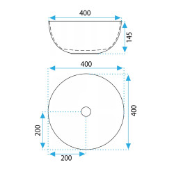 Rea umywalka nablatowa Erica