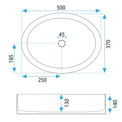 Rea umywalka nablatowa Fonda