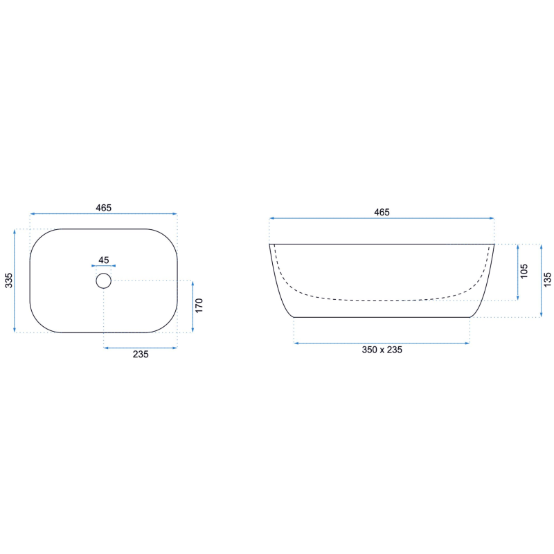 Rea umywalka nablatowa Belinda Ash