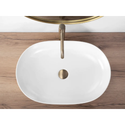 Rea umywalka nablatowa Cleo 61 white Matt