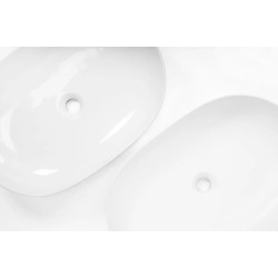 Rea umywalka nablatowa Cleo 61 white Matt