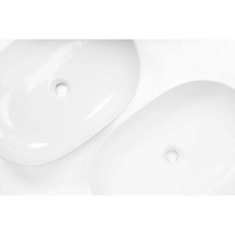 Rea umywalka nablatowa Cleo 61 white Matt