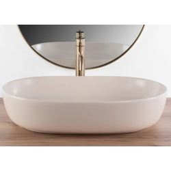 Rea umywalka nablatowa Cleo 61 Beige Matt