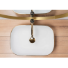 Rea umywalka nablatowa Belinda gold Brush/white