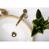 Rea umywalka nablatowa Margot white/gold