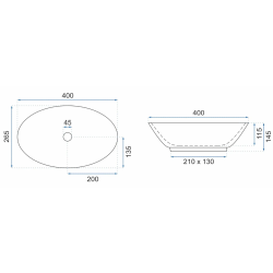 Rea umywalka nablatowa Pamela Mini