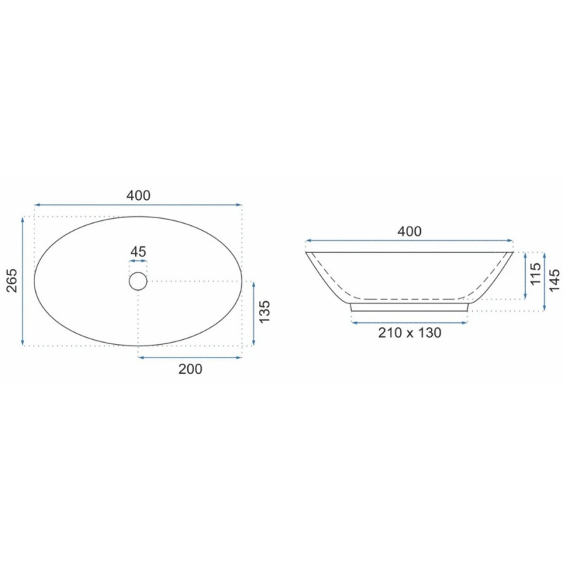 Rea umywalka nablatowa Pamela Mini
