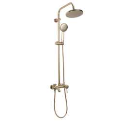Rea zestaw natryskowy Luis złoty szczotkowany