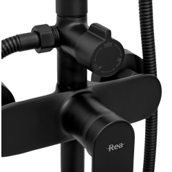 Rea zestaw natryskowy Verso czarny