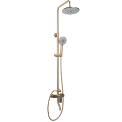 Rea zestaw natryskowy Verso złoty szczotkowany