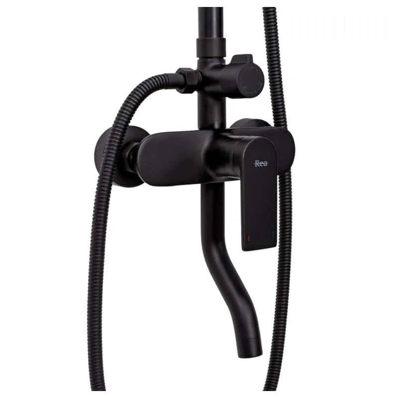 Rea zestaw natryskowy Verso czarny