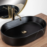 Rea umywalka nablatowa Nadia 60 black Stone Matt