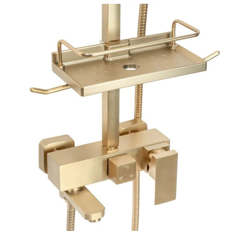 Rea zestaw natryskowy Jack złoty szczotkowany