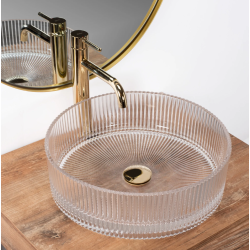 Rea umywalka nablatowa Ingrid transparent