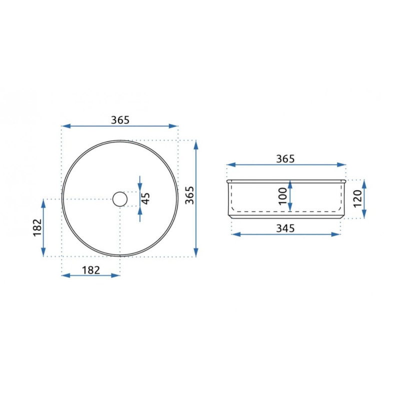 Rea umywalka nablatowa Charlotte