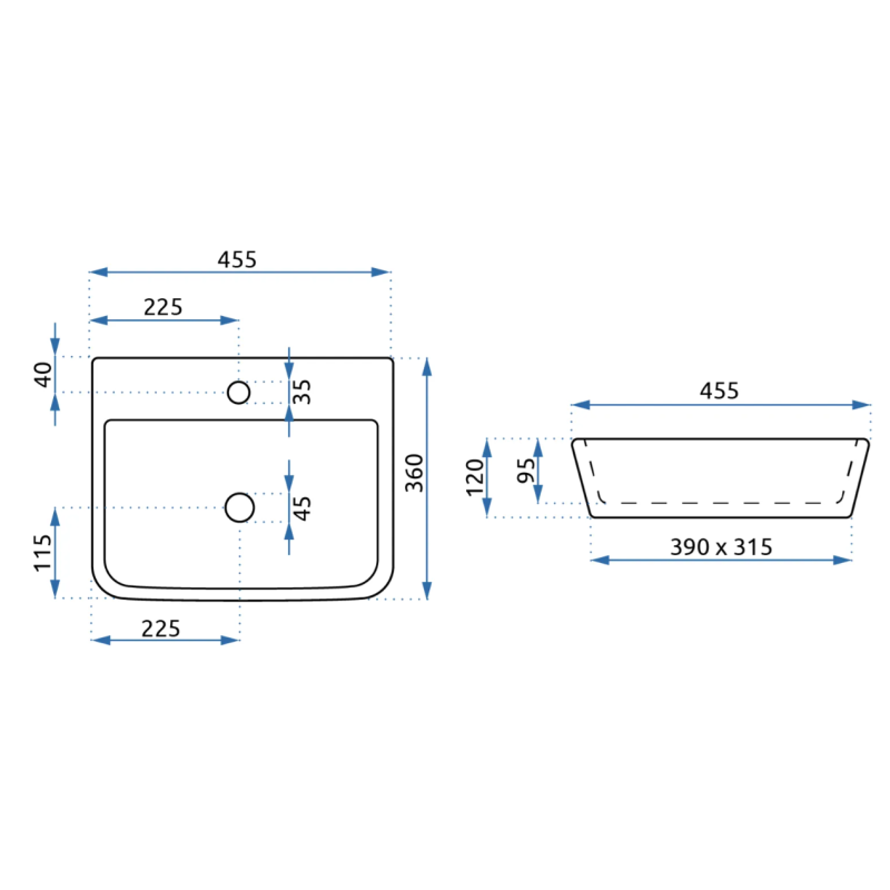 Rea umywalka nablatowa Remi