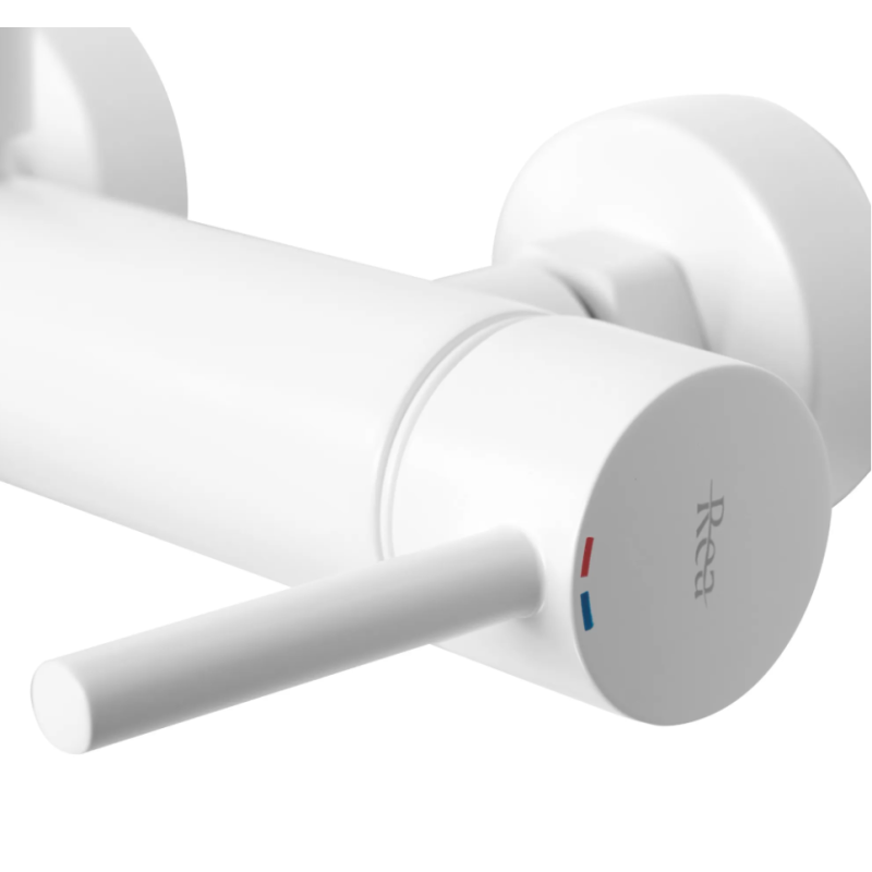 Rea bateria wannowa ścienna Lungo Biała