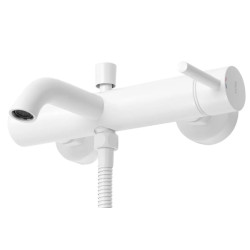 Rea bateria wannowa ścienna Lungo Biała