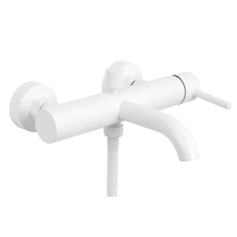 Rea bateria wannowa ścienna Lungo Biała