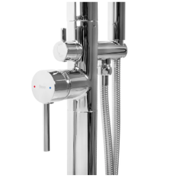 Rea bateria wannowa stojąca Flores chrom