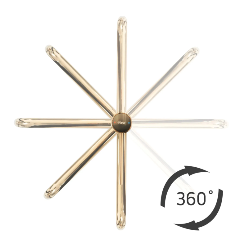 Rea Bateria Umywalkowa Wysoka Lugano złota szczotkowana