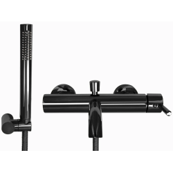 Rea Bateria Wannowa Ścienna Lungo czarna Metaliczna