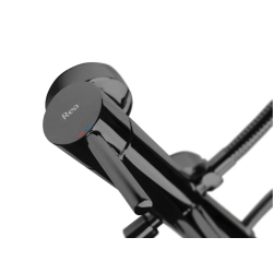 Rea Bateria Wannowa Ścienna Lungo czarna Metaliczna