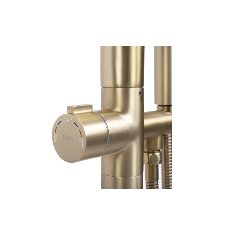 Rea Bateria Wannowa Stojąca Clark złota szczotkowana