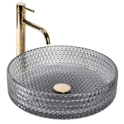 Rea umywalka nablatowa Cristal 39 Grey