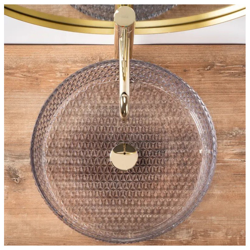 Rea umywalka nablatowa Cristal 39 Grey