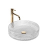 Rea umywalka nablatowa Cristal 39 transparent