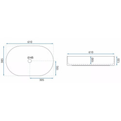 Rea umywalka nablatowa Nadia 60 Sand