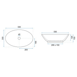 Rea umywalka nablatowa Pamela Aiax Shiny