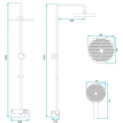 Rea zestaw natryskowy Rebel chrom