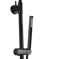 Rea zestaw natryskowo-wannowy z termostatem czarny metalik Lungo