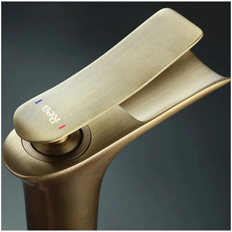 Rea Bateria Umywalkowa Wysoka Laguna Antyczne złoto