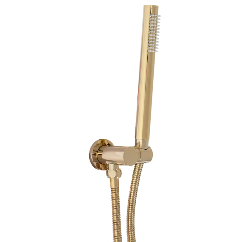 Rea zestaw natryskowy podtynkowy z termostatem złoty Lungo