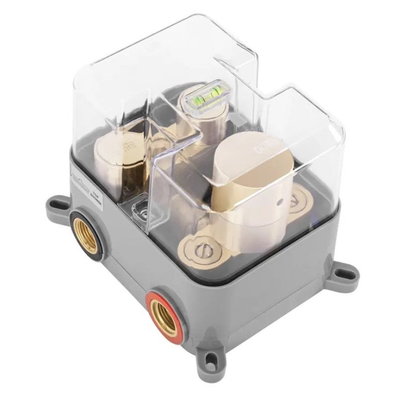 Rea zestaw natryskowy podtynkowy z termostatem złoty Lungo