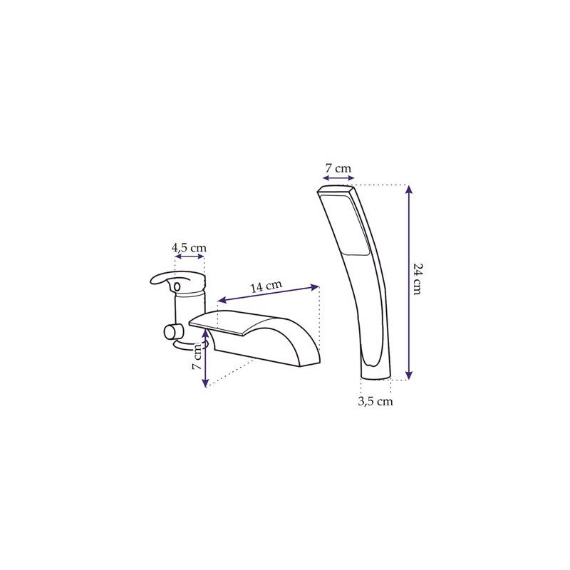 Rea bateria nawannowa 3 otworowa Riven chrom
