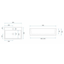 Rea umywalka nablatowa Valeria N