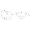 Rea umywalka nablatowa Rosa-2 /Small/