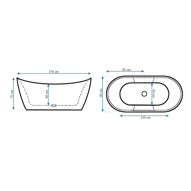 Rea wanna wolnostojąca 170 Ferrano