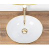 Rea umywalka nablatowa Sofia gold/white