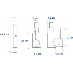 Rea Bateria Kuchenna Clever czarna/Nikiel