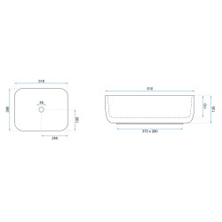 Rea umywalka nablatowa Demi