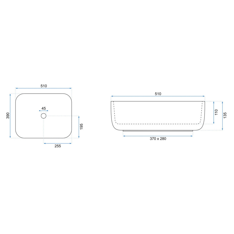 Rea umywalka nablatowa Demi