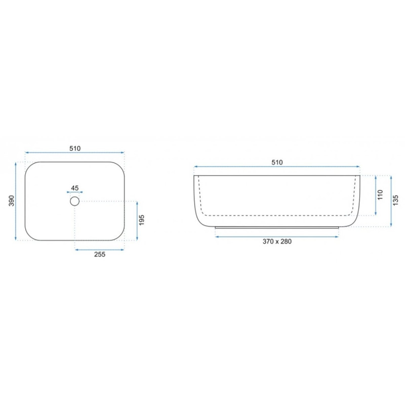 Rea umywalka nablatowa Demi