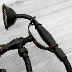 Rea Bateria Wannowa Ścienna Retro czarna przecierana